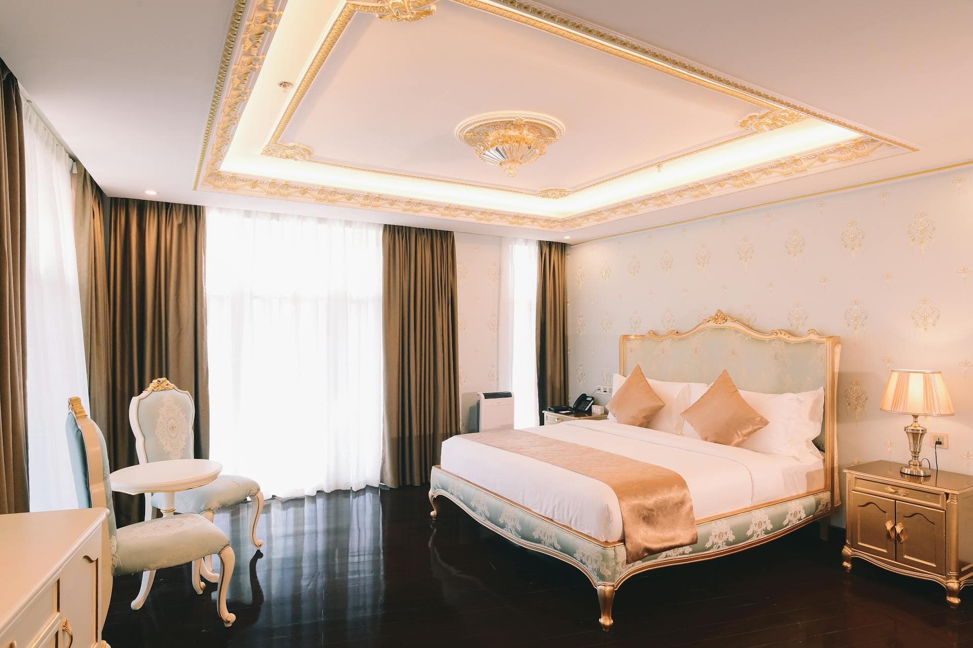 Suite interior looking out to the terrace