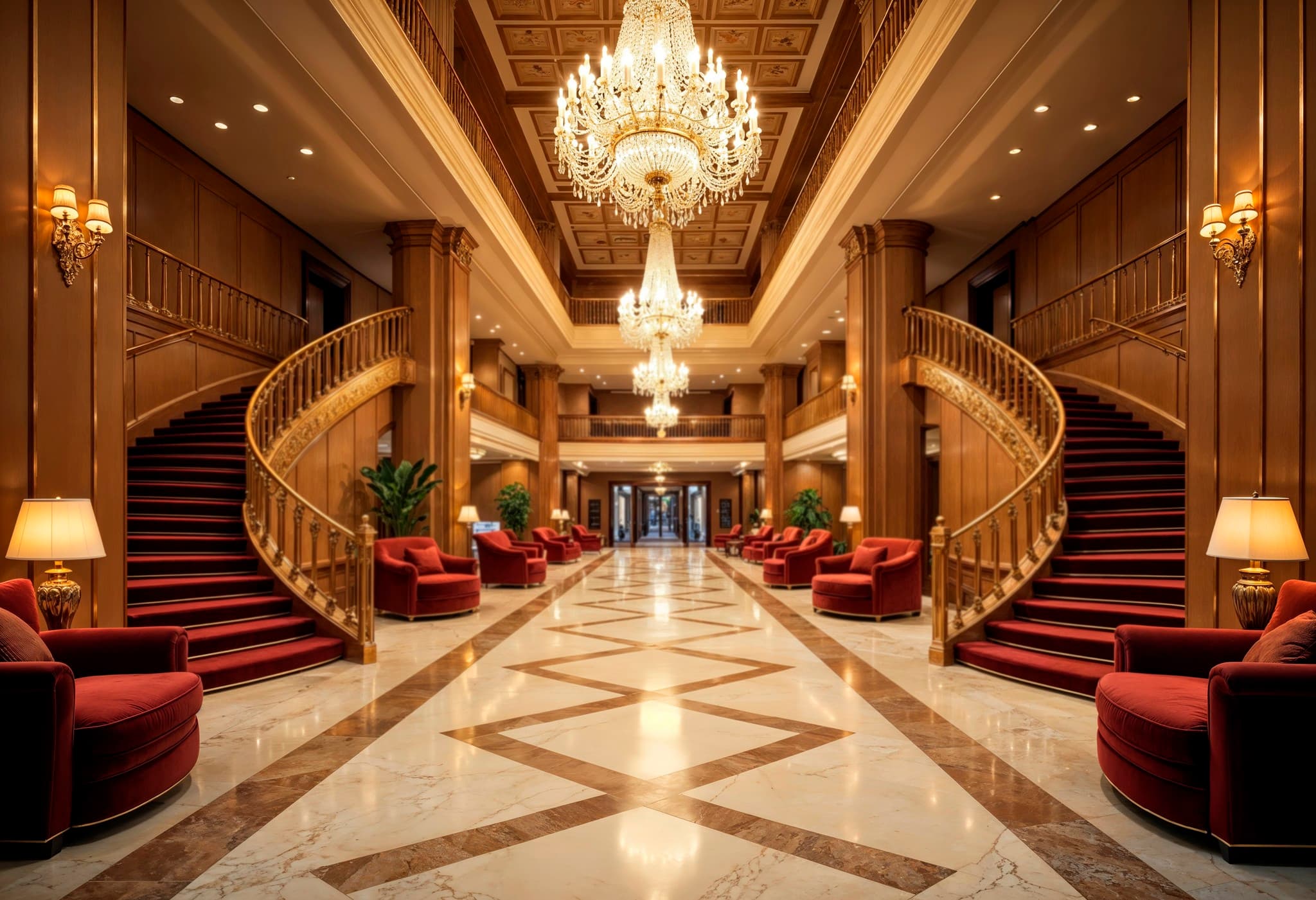 Reception desk at arrival